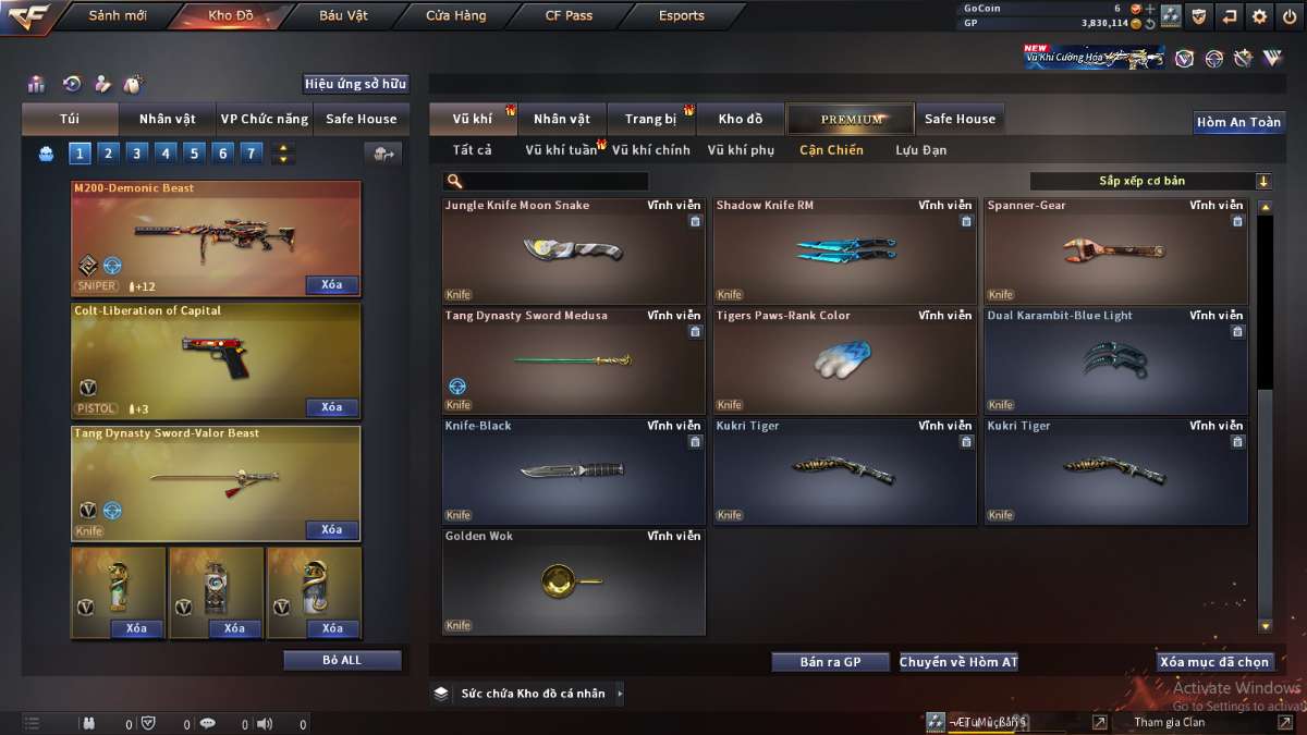 shop acc cf uy tin gia re